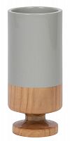 ваза настольная rustic chic tube grey wood в Калининграде