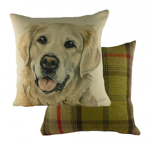 подушка с принтом waggydogs golden retriever в Калининграде