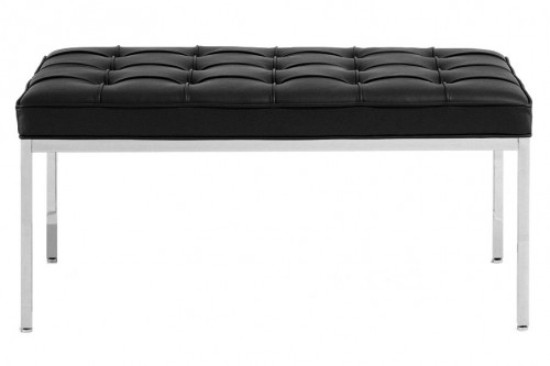 скамья bench черная кожа в Калининграде