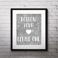 постер follow heart а4 в Калининграде
