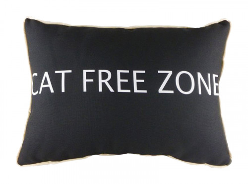 подушка с надписью cat free zone в Калининграде
