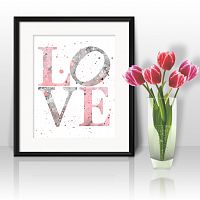постер love а4 в Калининграде