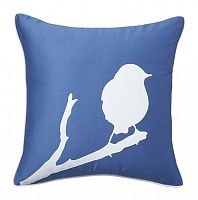 подушка с птичкой lone bird diamond-blue в Калининграде