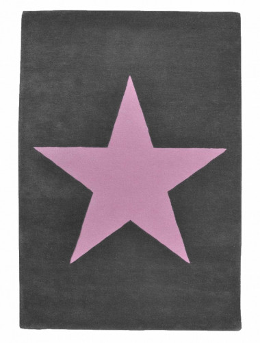 ковер wool star темно-серый-розовый в Калининграде