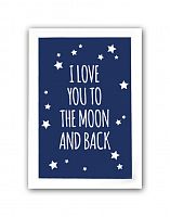постер to the blue moon and back а3 в Калининграде