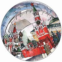 тарелка сувенирная спасская башня в Калининграде