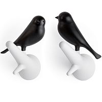 вешалки настенные sparrow 2 шт. белые-черные в Калининграде