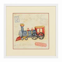 постер vintage locomotive разноцветный в Калининграде