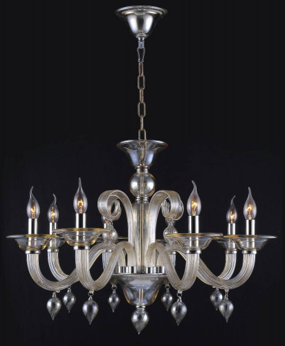 подвесная люстра crystal lux caetano sp8 бежевая в Калининграде
