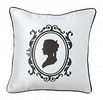 подушка с принтом ladies' profile white в Калининграде