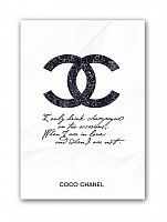 постер drink champagne. coco chanel а3 в Калининграде