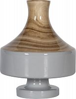 ваза настольная rustic chic vase wood grey в Калининграде