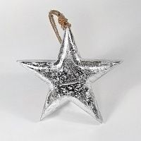 игрушка на елку звезда серебряная snow star, 15х15х2,5 см в Калининграде