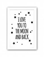 постер to the white moon and back а4 в Калининграде