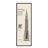 постер chrysler building черный в Калининграде