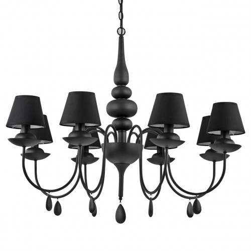 подвесная люстра ideal lux blanche sp8 nero в Калининграде