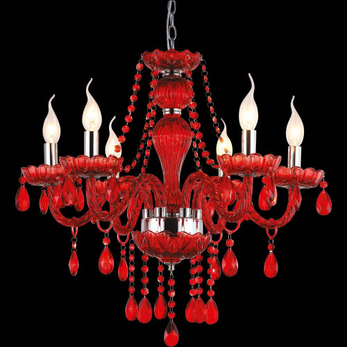 подвесная люстра arte lamp teatro a3964lm-6rd в Калининграде