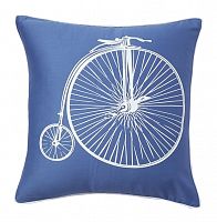подушка с ретро-велосипедом retro bicycle blue в Калининграде