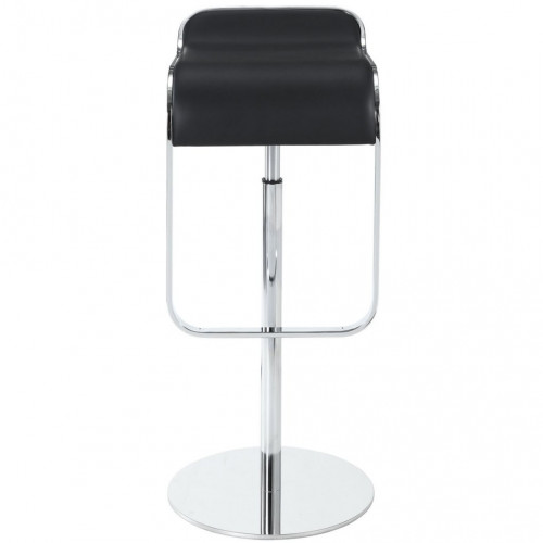 Барный стул LEM Style Piston Stool черная кожа