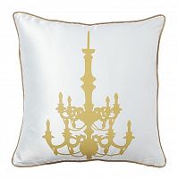 подушка с золотым канделябром chandelier white в Калининграде