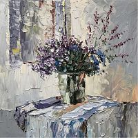 картина маслом сине-фиолетовый в Калининграде