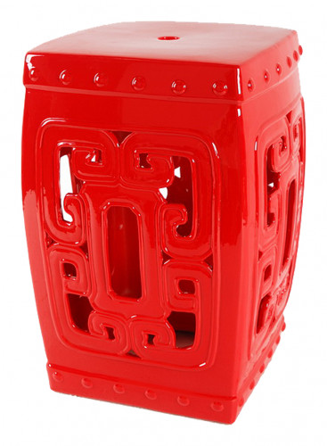 керамический столик-табурет oriental stool red в Калининграде