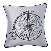 подушка с ретро-велосипедом retro bicycle grey в Калининграде