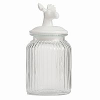декоративная банка с крышкой deer средняя в Калининграде