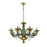 дизайнерская подвесная люстра odeon light rocca 3926/8 золото в Калининграде
