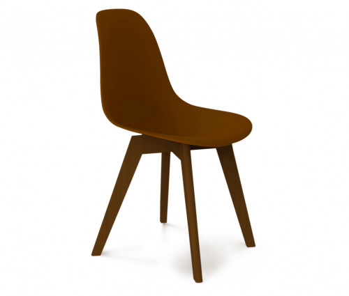стул dsw коричневый s39 (eames style) в Калининграде