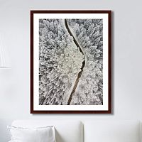 картина: winter road view в Калининграде