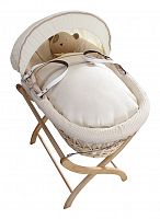 колыбель-переноска premium moses basket натуральная, кремовое белье в Калининграде