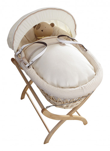 колыбель-переноска premium moses basket натуральная, кремовое белье в Калининграде