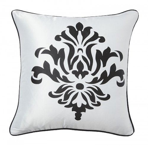 подушка с геральдическими лилиями fleur de lys ii white в Калининграде