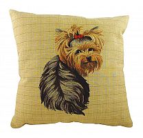 подушка с фото йоркширского терьера yorkie sitting в Калининграде