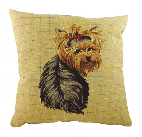 подушка с фото йоркширского терьера yorkie sitting в Калининграде