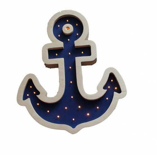 детский светильник якорь синий в Калининграде