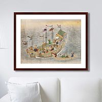 картина: scenes of traders in nagasaki, 1750г. в Калининграде
