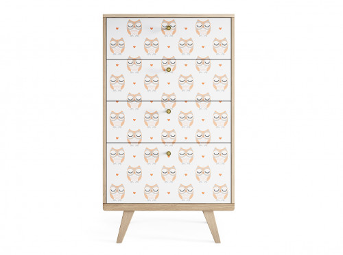 высокий комод thimon осветлённый дуб принт №058 в Калининграде