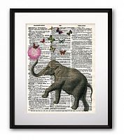 постер elephant and balloon а3 в Калининграде