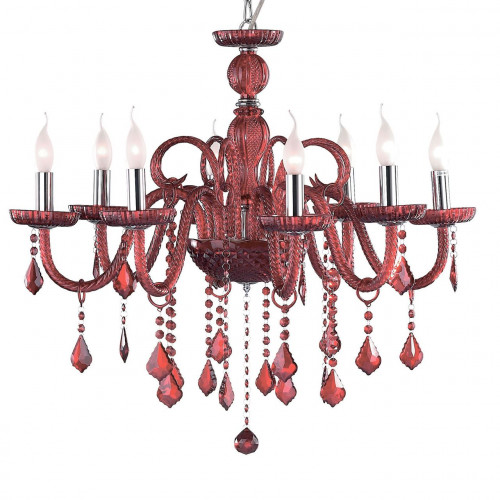 подвесная люстра ideal lux giudecca sp8 rosso в Калининграде