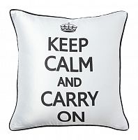 подушка с надписью keep calm and carry on в Калининграде