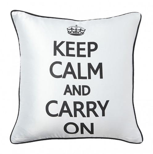 подушка с надписью keep calm and carry on в Калининграде