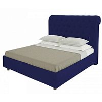 кровать подростковая с каретной стяжкой 140х200 синяя sweet dreams в Калининграде