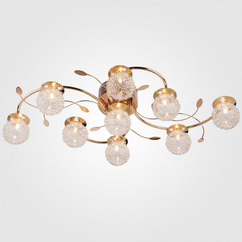 потолочная люстра eurosvet 4800/9 золото/синий+красный+фиолетовый в Калининграде