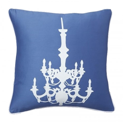 подушка с рисунком канделябра chandelier diamond-blue в Калининграде