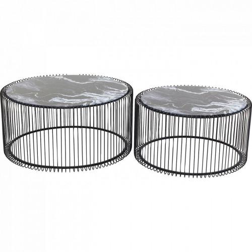 столик кофейный wire черный 70x70x34 в Калининграде
