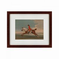 картина: chestnut racehorse exercised by a trainer, 1730 в Калининграде