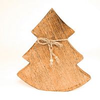 украшение новогоднее ель деревянная wooden tree, 23х23х2,5 см в Калининграде