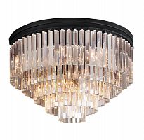 люстра odeon ceiling 80 черное основание, прозрачное стекло в Калининграде